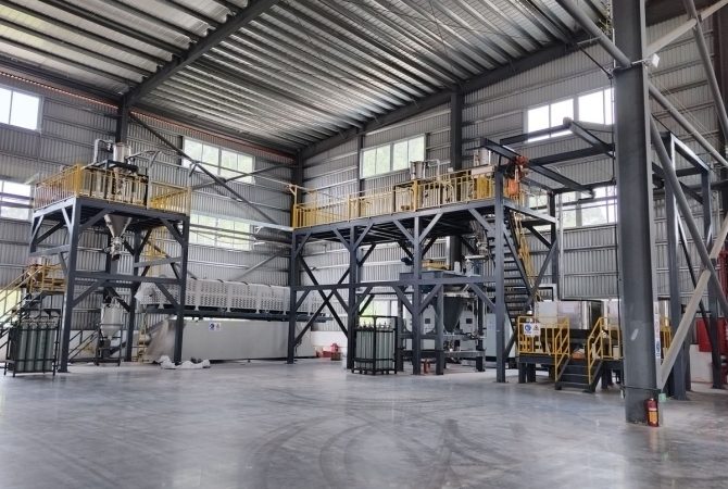 Pilot test facility for battery mineral