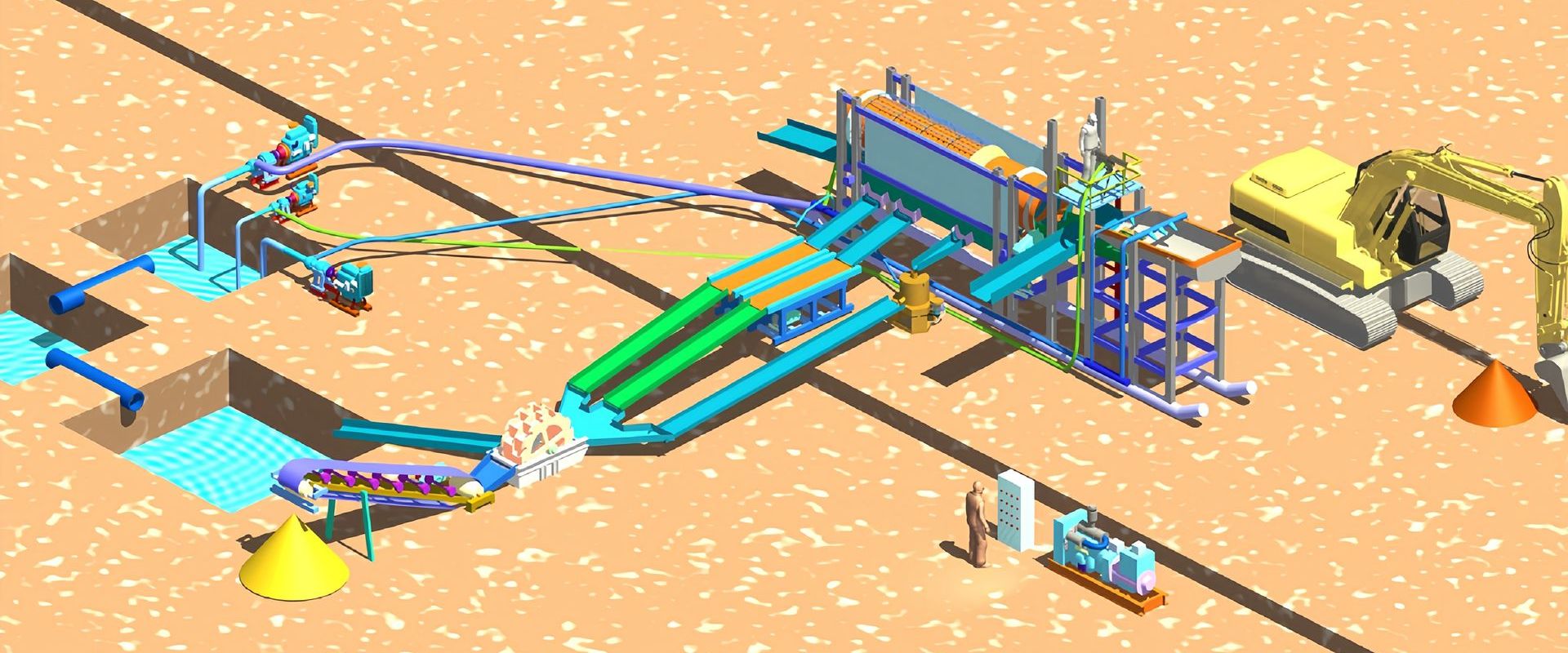 Alluvial Gold Washing